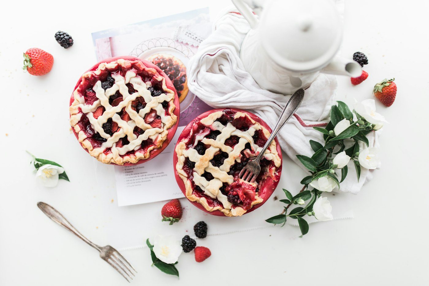 Summer Berry Lattice Pie